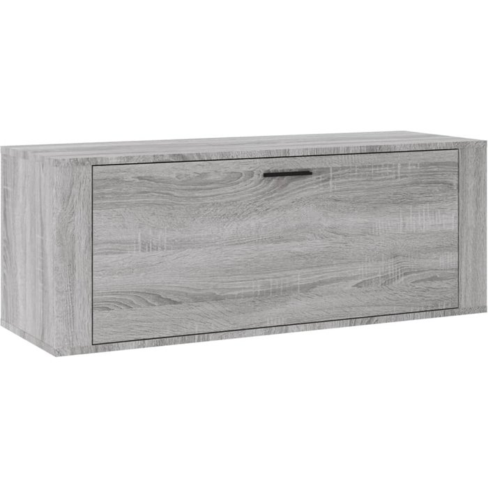 Zapatero de pared sonoma gris 100x35x38 cm