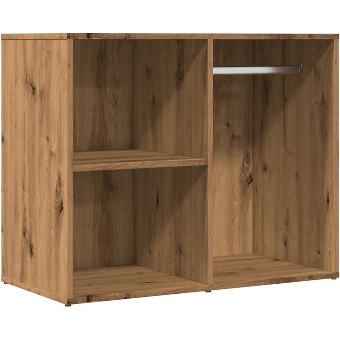 Mueble vestidor madera ingeniería roble artesanal 80x40x65 cm - comfortxl