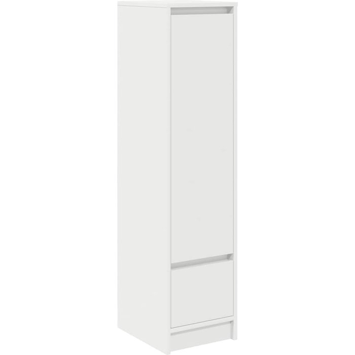 Aparador alto blanco 29,5x34x119,5 cm madera de ingeniería - comfortxl