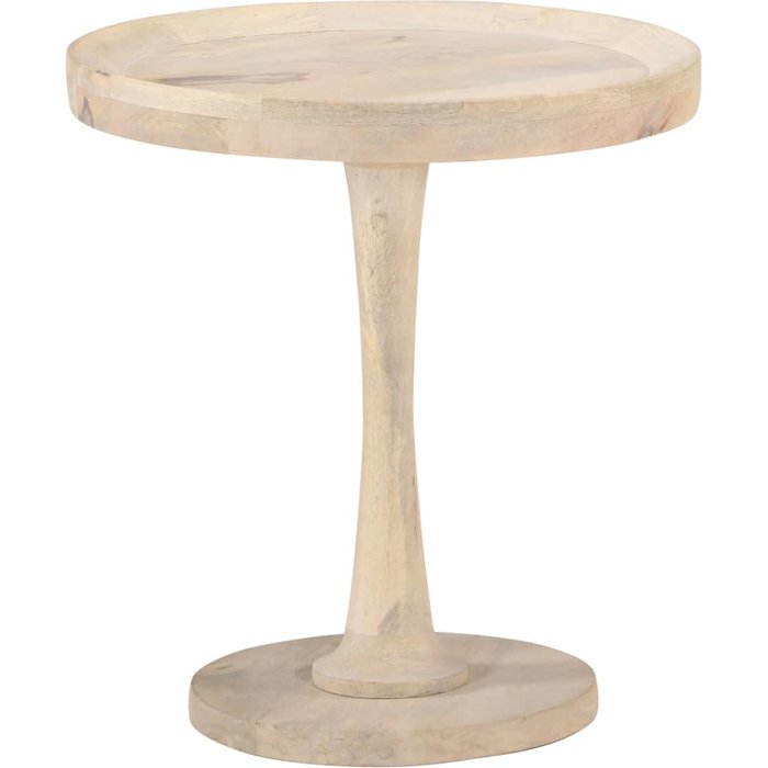 Mesa auxiliar de madera maciza de mango ø50x55 cm