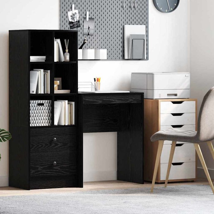 Maison exclusive - escritorio roble negro 60 x 40 x 76 cm
