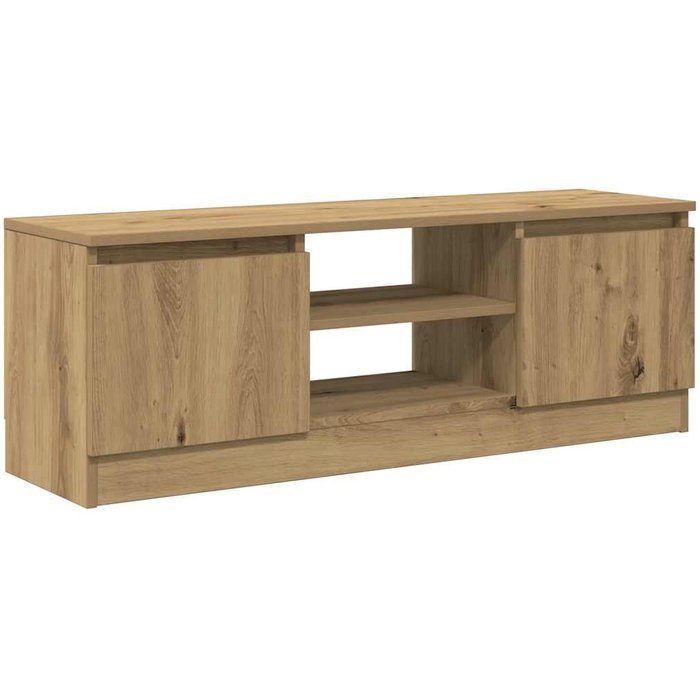 Mueble de tv madera de ingeniería roble artisan 102x30x36 cm - comfortxl