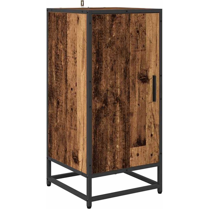 Vitrina | aparador madera vieja 35 x 35.5 x 76 cm madera contrachapada