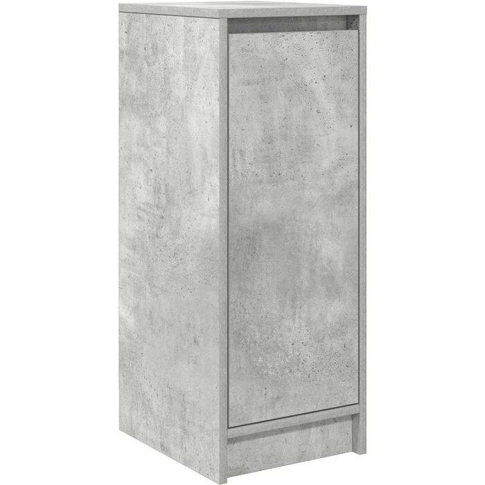 Zapatero gris hormigón 29,5x34x76 cm madera de ingeniería cfw50730