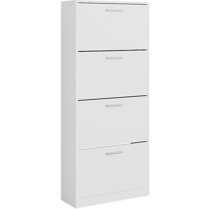 Vicco mueble zapatero gizmo, blanco, 59 x 137 cm con 4 compartimentos