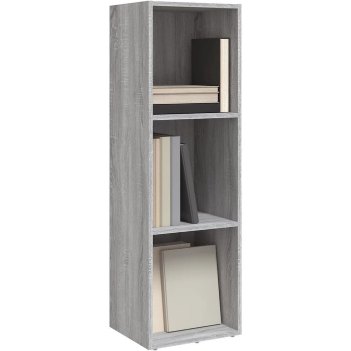 Estantería/mueble de tv contrachapada gris sonoma 36x30x114 cm – comfortxl