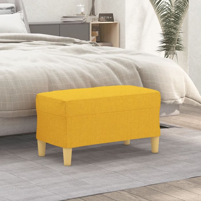 Banco interior | banco de tela amarillo 70x35x41 cm cfw65880