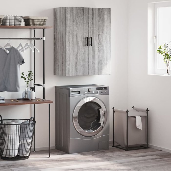Maison exclusive - armario de pared gris sonoma 69,5x34x90 cm