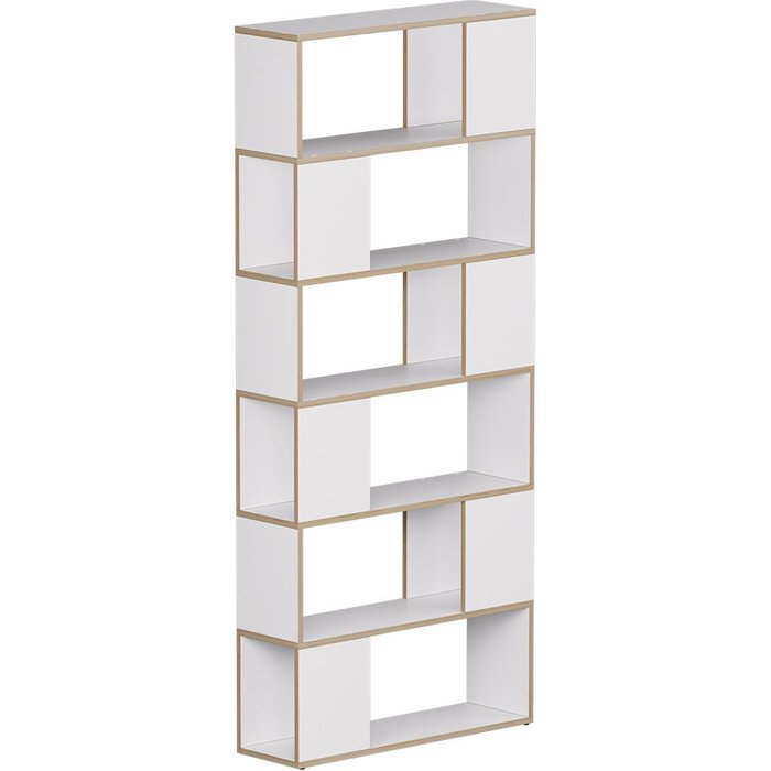 Vicco separador de ambientes eneos, blanco/roble, 80 x 186 cm