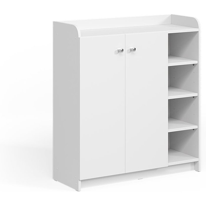 Vicco zapatera moritz, blanco, 83 x 91.4 cm con 2 puertas