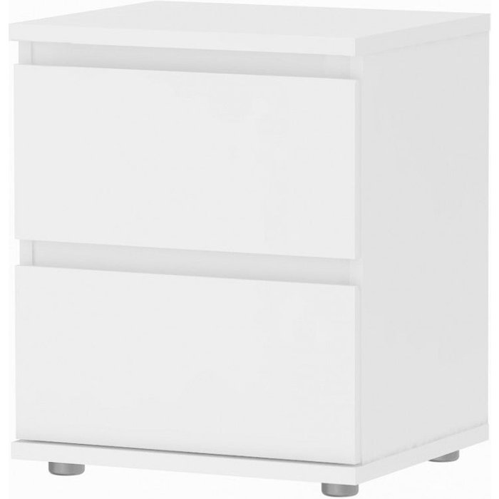 Mesita de noche de dormitorio blanco cm 40 x 34 x 48 h