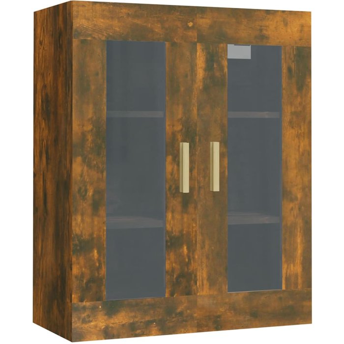 Armario colgante de pared roble ahumado 69,5x34x90 cm