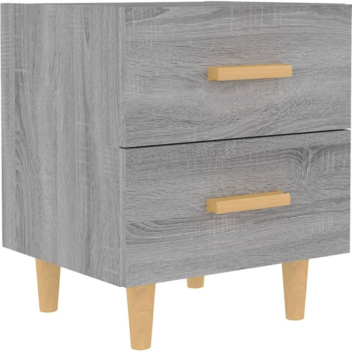 Mesita de noche,mesilla de noche gris sonoma 40x35x47,5 cm cfw46145