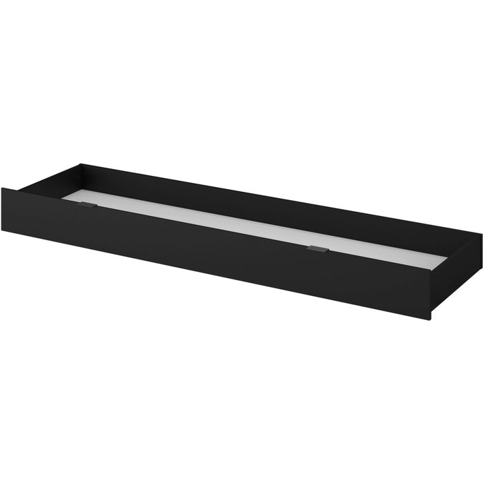 Cajón bajo cama de matrimonio lampe color negro stipple