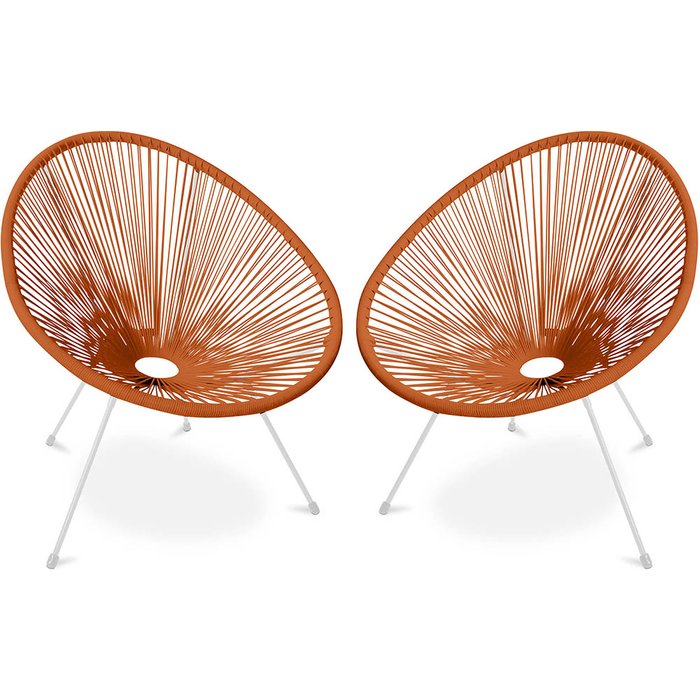 Pack silla acapulco x2 - patas blancas - nueva edición