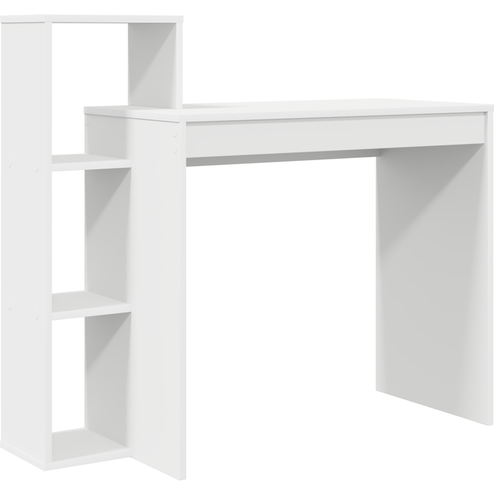 Escritorio de computadora blanco madera engineered compacto cfw72301