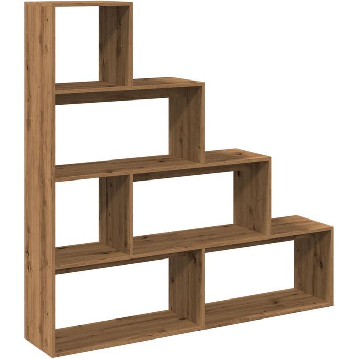 Librería divisora 4 niveles roble artisan 143,5x29x143,5 cm – comfortxl