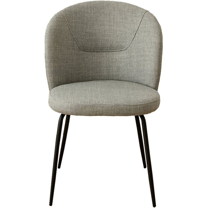 Silla tapizado gris 54 x 81 cm