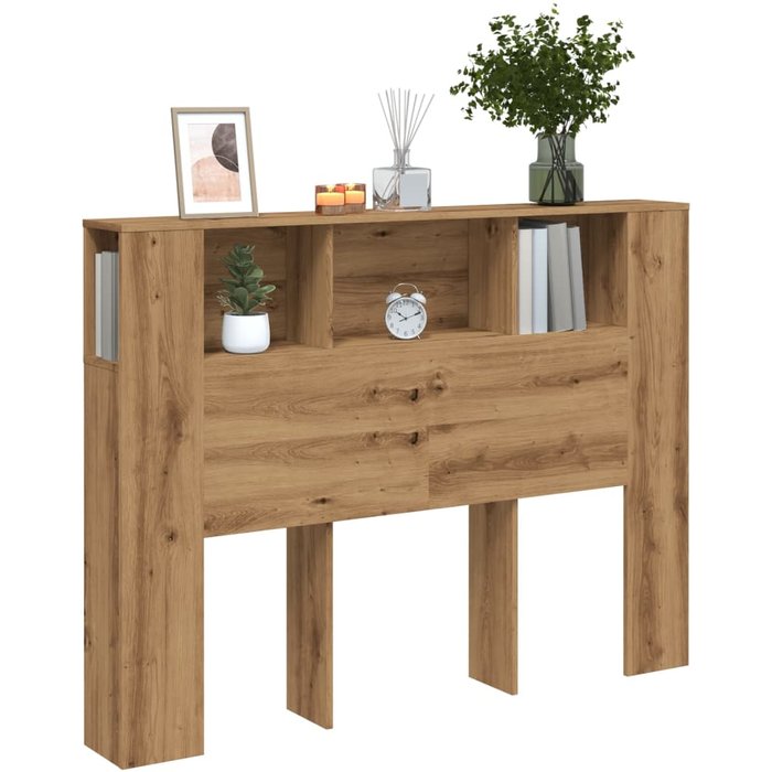 Cabecero de roble artesanal 140x18,5x102,5 cm