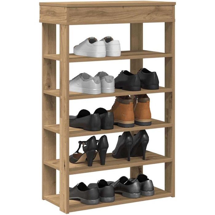 Zapatero artesanal de madera contrachapada 60x30x98 cm vidaxl