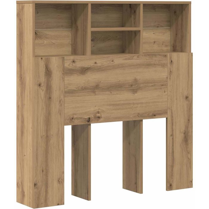 Cabecero cama - mueble cabecero con armario roble artesanal 100 x 19 x 103,5 cm