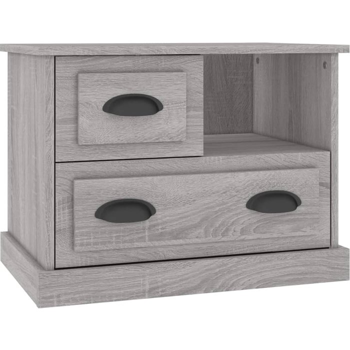 Mesita de noche sonoma gris 60x39x45 cm