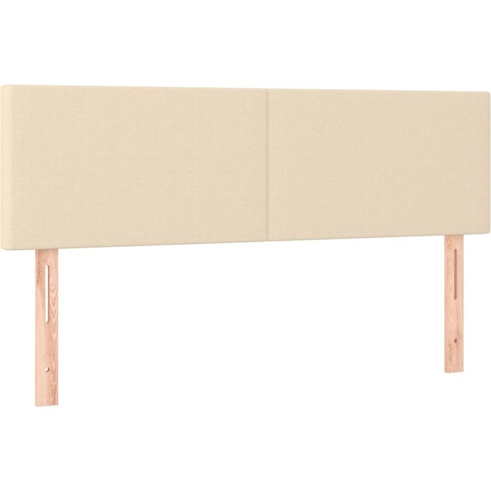 Cabeceros 2 unidades tela color crema 72x5x78/88 cm - comfortxl