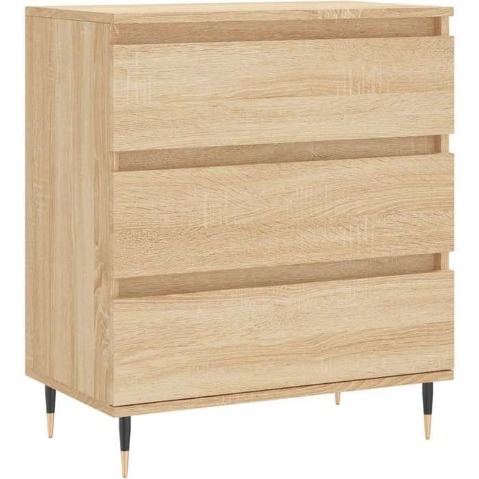Aparador | vitrina de madera contrachapada roble sonoma 60x35x70 cm
