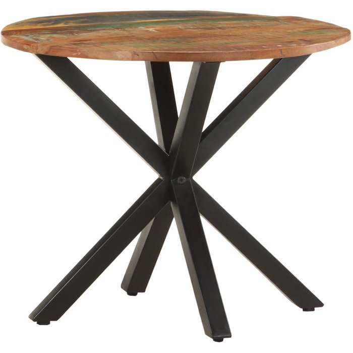 Mesa auxiliar de madera maciza reciclada 68x68x56 cm