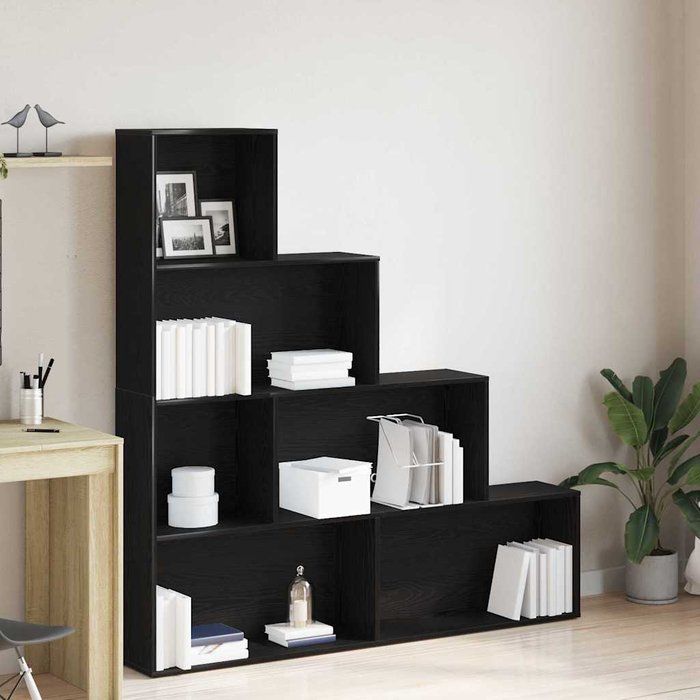 Librería de roble negro, 155 x 24 x 160 cm, madera de ingeniería. - pangivo