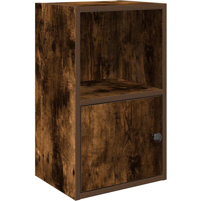 Estantería madera de ingeniería roble ahumado 31x24x52 cm – comfortxl