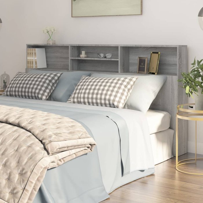 Maison exclusive - mueble cabecero color gris sonoma 200x19x103,5 cm