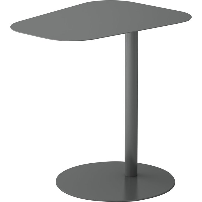 Mesa auxiliar de metal 50 x 50 x 38 cm gris mate 03_0008623