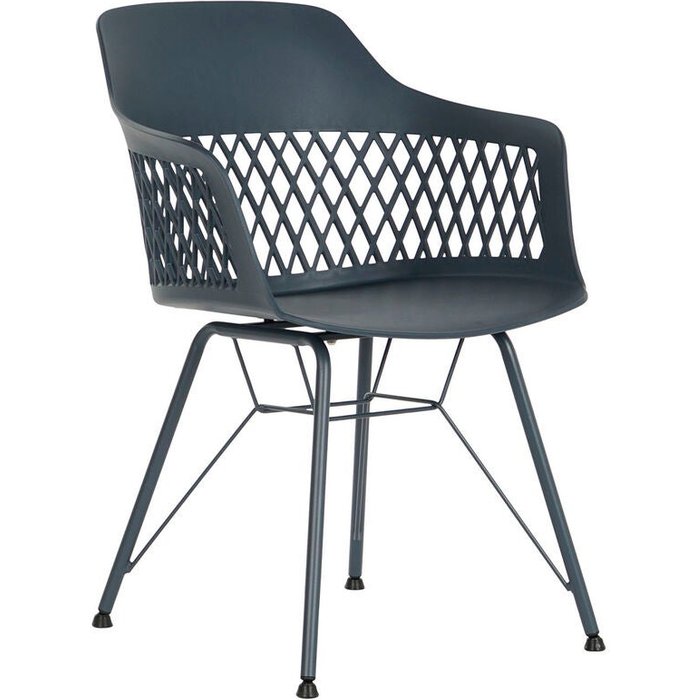 Silla dkd home decor 57 x 57 x 80,5 cm azul marino