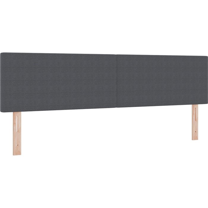 Cabecero diseño sencillo gris oscuro 180 cm tela de terciopelo cfw2397749