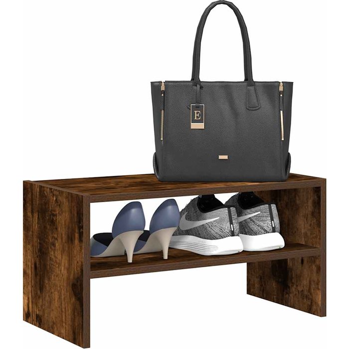 Maison exclusive - zapatero apilable roble ahumado 60x30x30,5 cm