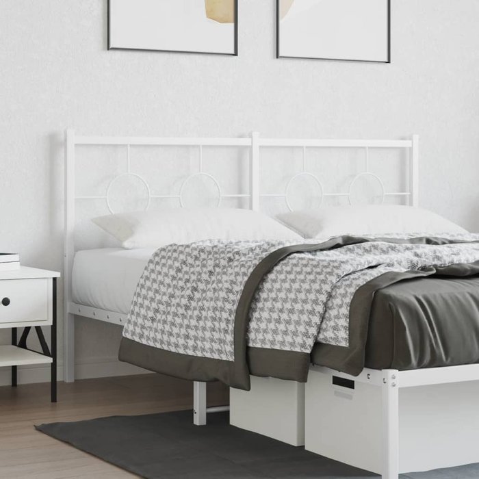 Cabecero de metal blanco 150 cm - comfortxl