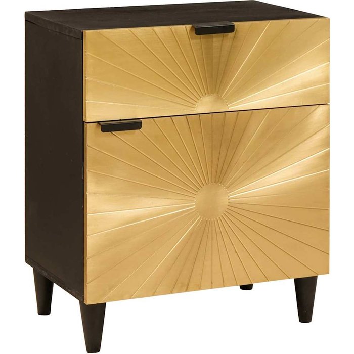 Mesita de noche 50 x 33 x 60 cm madera maciza de mango