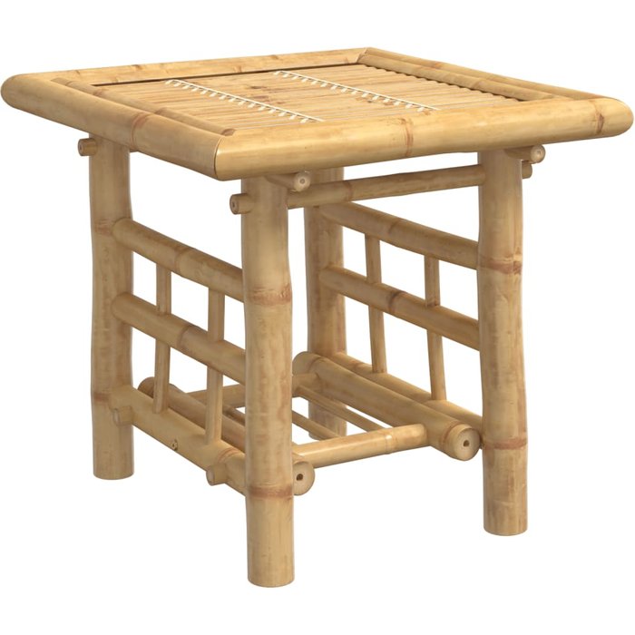 Mesa de centro,mesa auxiliar,mesita de centro de bambú 45x45x45 cm cfw960617