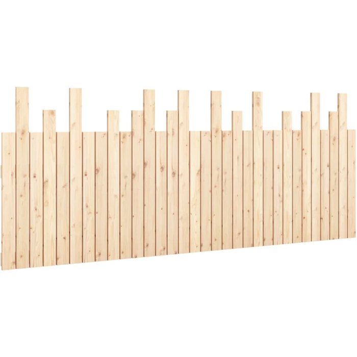 Cabecero de cama de pared madera maciza de pino 204x3x80 cm cfw4195597