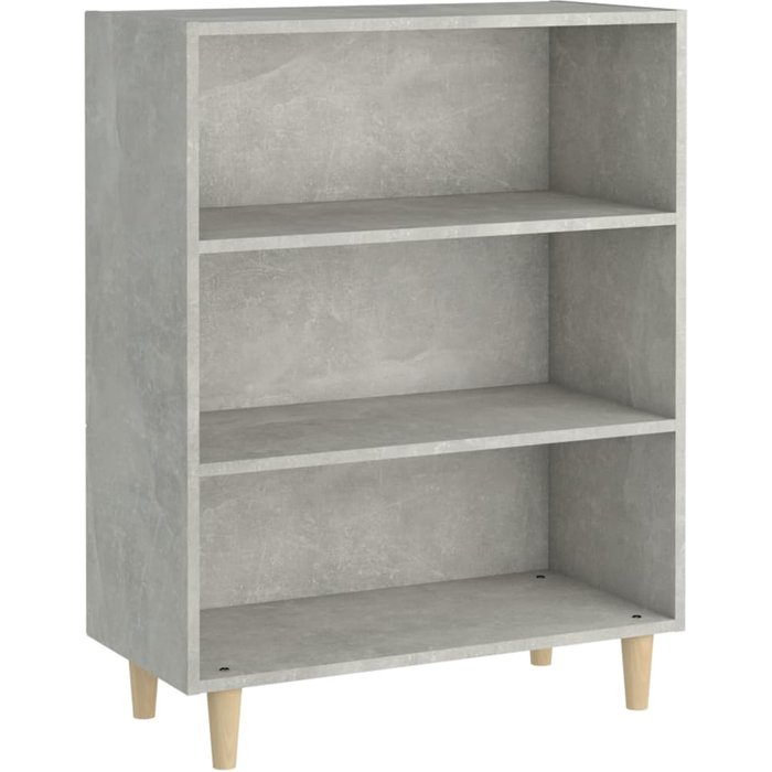 Aparador de madera contrachapada gris hormigón 69,5x32,5x90 cm - comfortxl