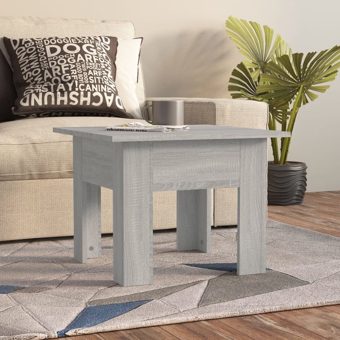 Maison exclusive - mesa de centro madera de ingeniería gris sonoma 55x55x42 cm