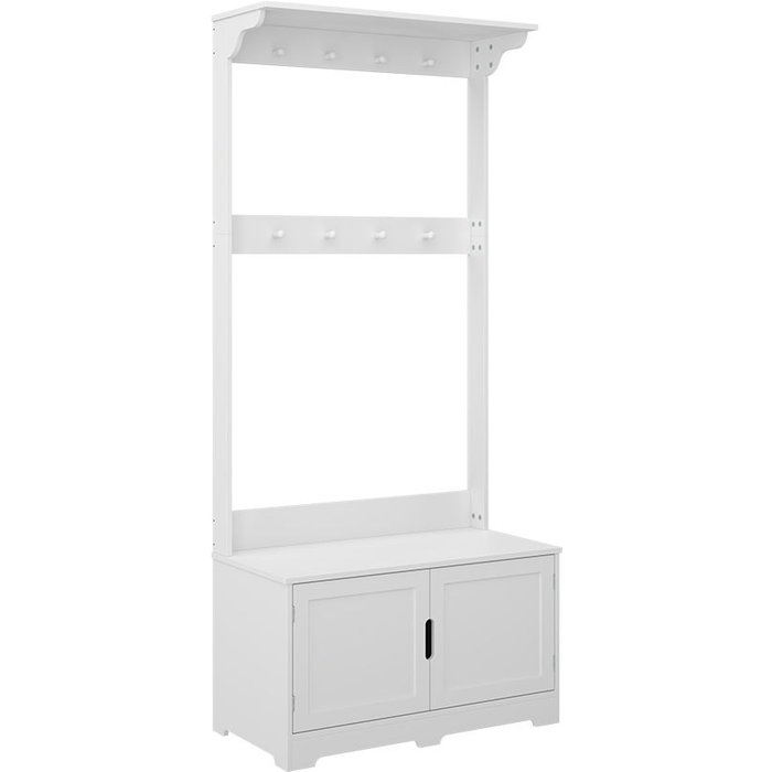 Vicco perchero lysa, blanco, 80 x 180 cm con 2 puertas