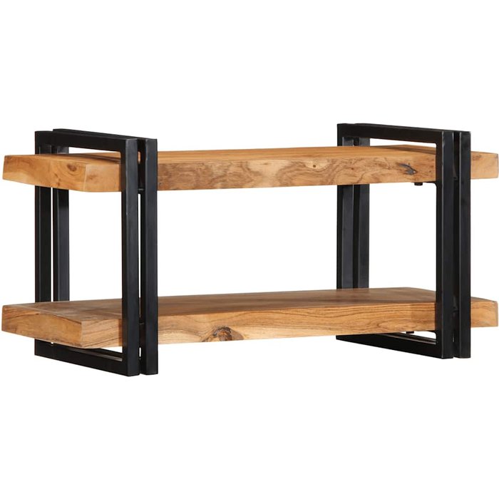 Estante de pared 70x33x35 cm madera maciza de acacia