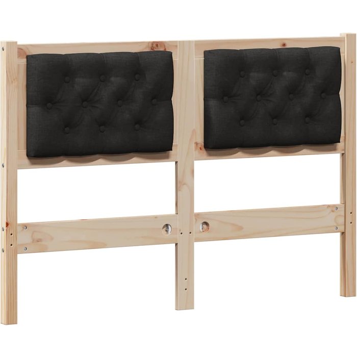 Cabecero cama - mueble cabecero otro marrón y negro 120 cm madera maciza de pino