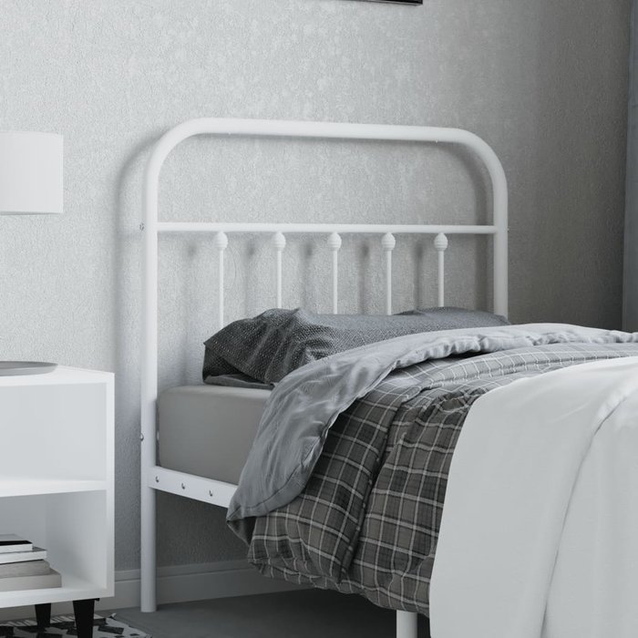 Maison exclusive - cabecero de metal blanco 80 cm