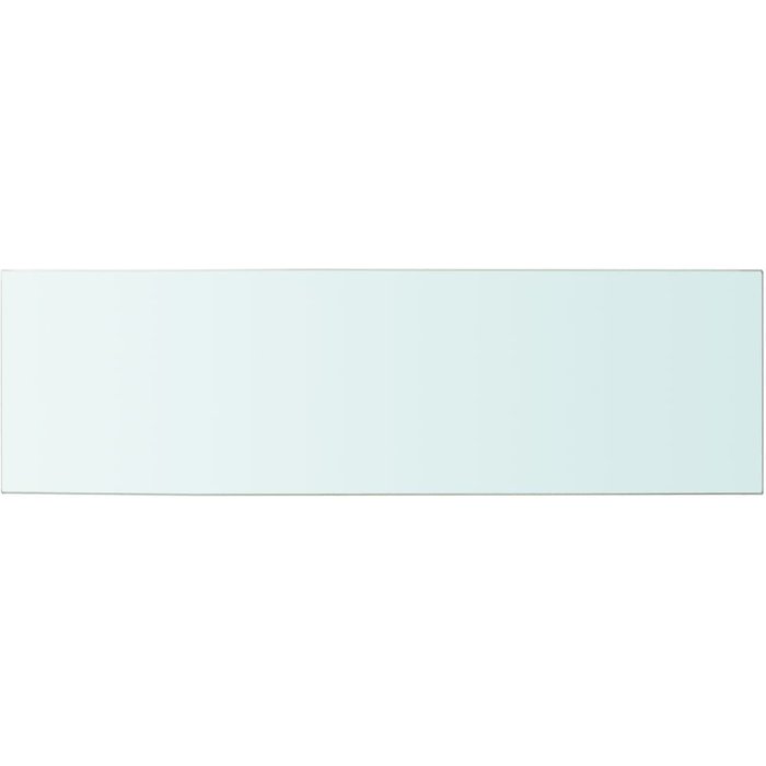 Panel de estante vidrio claro 100x30 cm