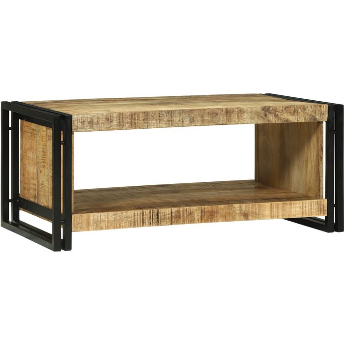 Vidaxl mesa de café 90x50x38 cm madera maciza de mango
