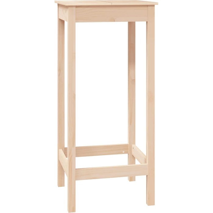 Mesa auxiliar multifuncional 50 x 50 x 110 cm madera maciza de pino dec036318