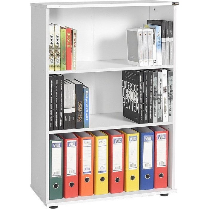 Librería – 72 cm x 109 cm x 34 cm – blanco diamante – melamina
